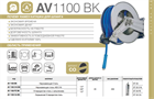 Катушка RAMEX автоматическая HR 1100 BK HR 1100 BK - фото 5193