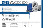 Катушка автоматическая AV6300 600 AV6300 600