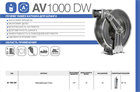 Катушка RAMEX автоматическая AV1000 DW HR 1000 DW