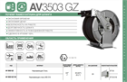 Катушка RAMEX автоматическая AV3503 GZ AV3503 GZ