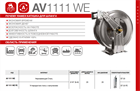 Катушка RAMEX автоматическая AV1111 WE HR 1111 WE